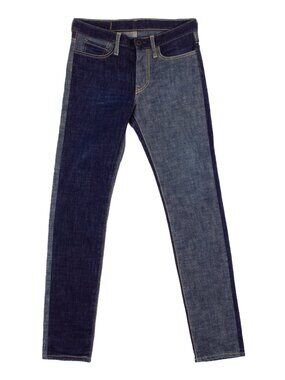 KAPITAL Mottainai Two-Tone Blue Cotton Denim Skinny fit Jeans Sz 27